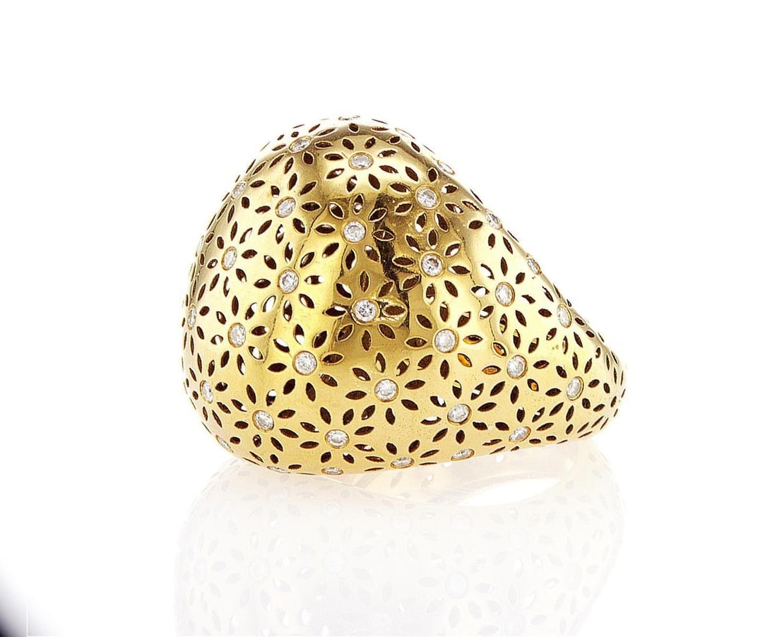 18kt Yellow Gold 0.95ctw Diamond Ring (1 of 2)