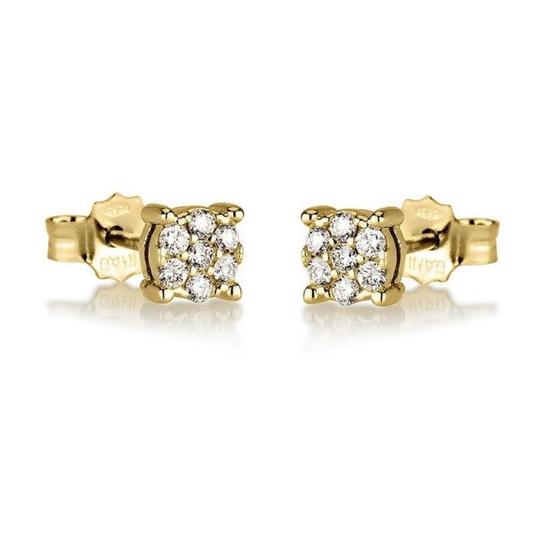 14kt Yellow Gold 0.21ctw Diamond Earrings (1 of 1)