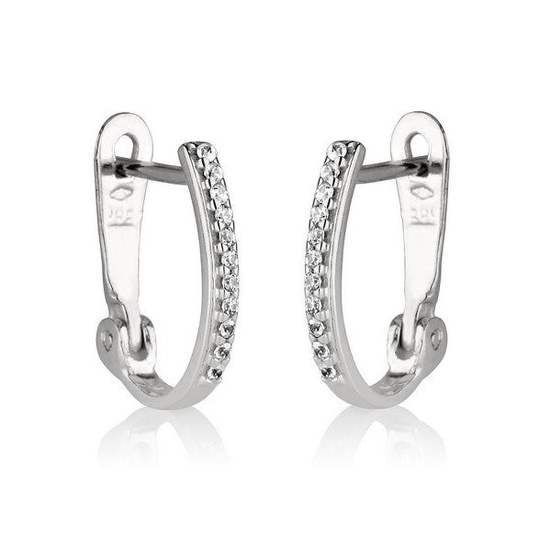 14kt White Gold 0.13ctw Diamond Earrings (1 of 1)