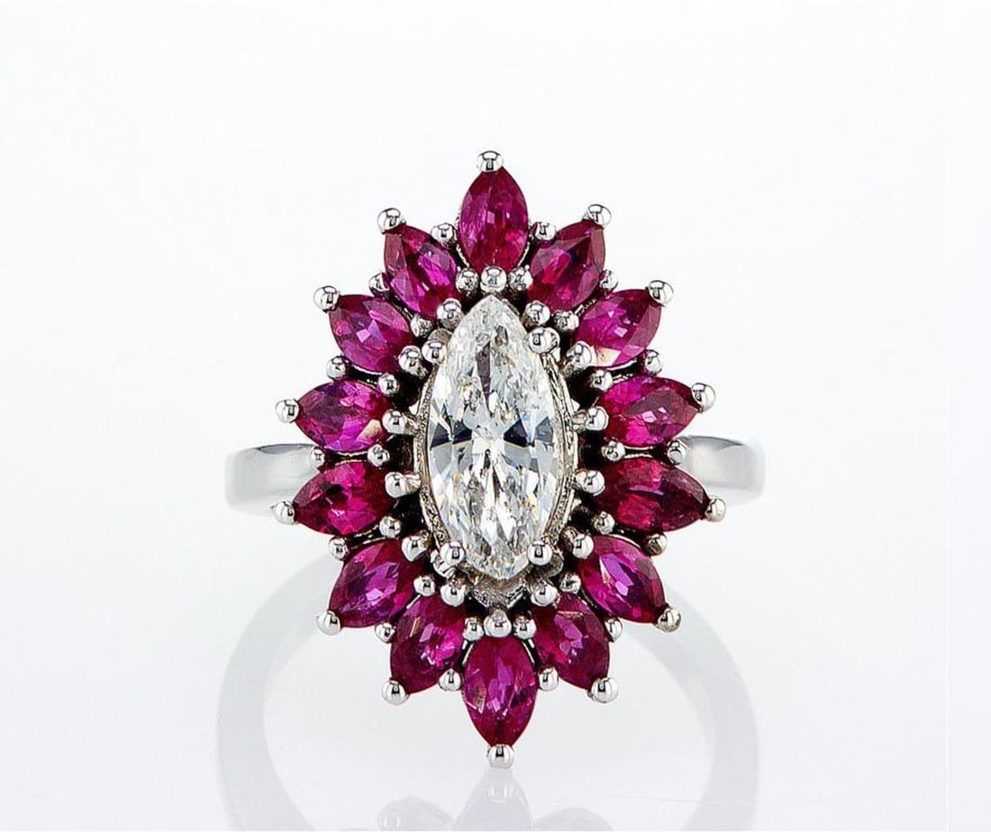 14kt White Gold 0.92ctw Diamond Ring (1 of 2)