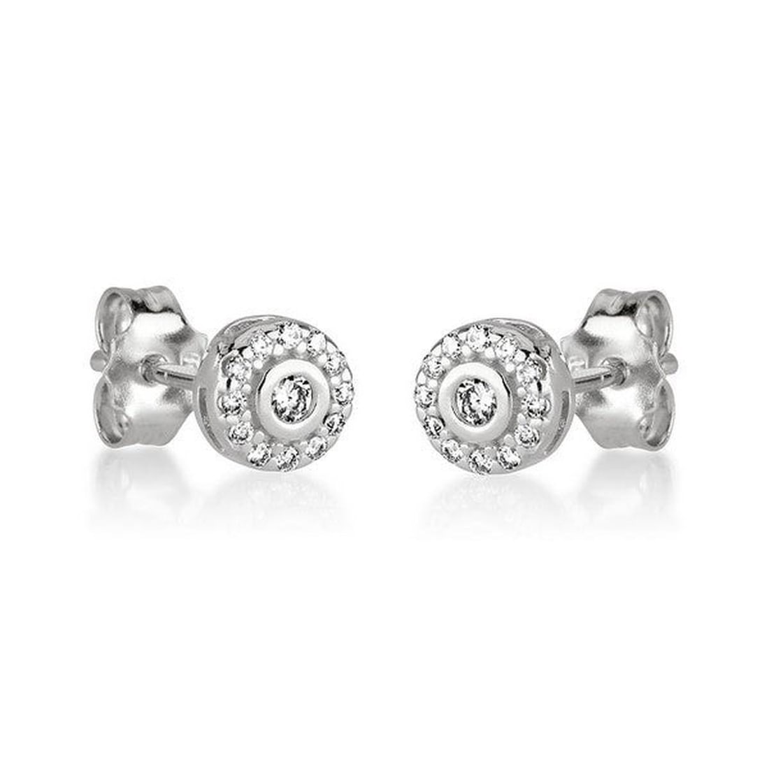 14kt White Gold 0.16ctw Diamond Earrings (1 of 1)