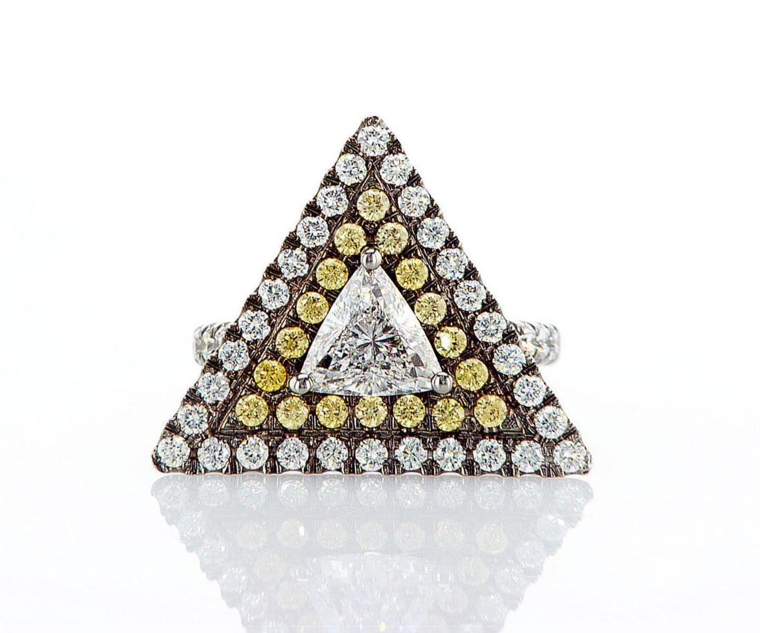 18kt White Gold 1.48ctw Diamond Ring (1 of 2)