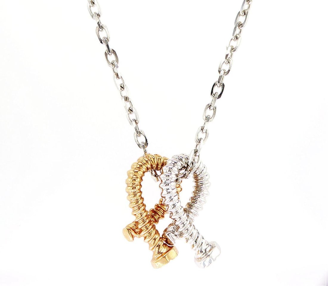 14kt White and Yellow Gold Gold Pendant (1 of 1)