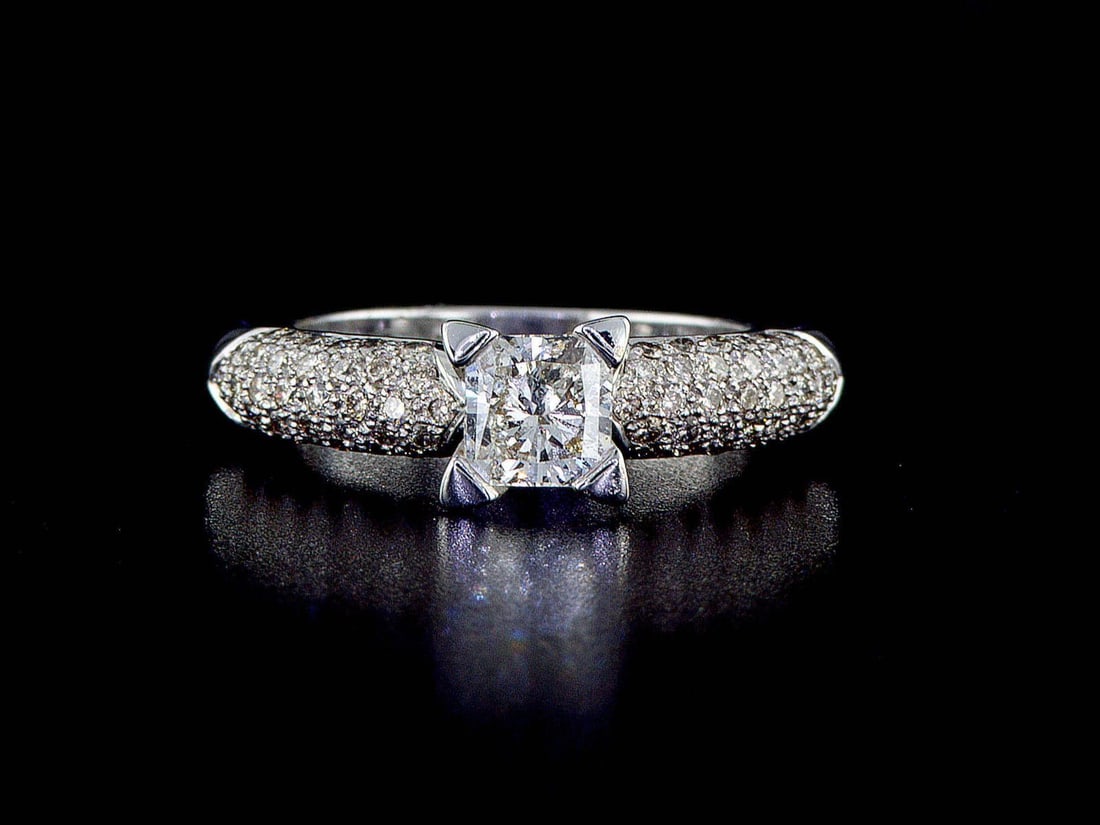 18kt White Gold 1.65ctw Diamond Ring (1 of 2)