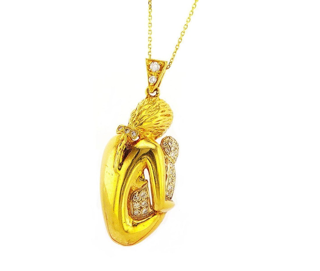 18kt Yellow Gold 0.45ctw Diamond Pendant (1 of 2)