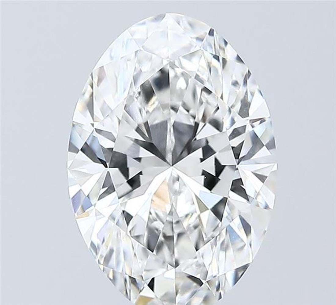 Lab Grown 3.02 ct, Color D/VVS2 IGI Graded Diamond: Lab/Natural Diamond: Lab Carat Weight: 3.02 Color Grade: D Clarity Grade: VVS2 Model: Oval Fluorescence: N Polish: EXCELLENT Symmetry: EXCELLENT Depth: 62.9 Table: 61 Size: 11.91-8.17-5.14 Certificate