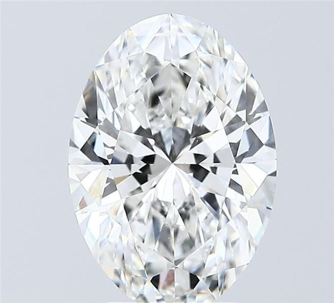 Lab Grown 3.08 ct, Color E/VVS2 IGI Graded Diamond: Lab/Natural Diamond: Lab Carat Weight: 3.08 Color Grade: E Clarity Grade: VVS2 Model: Oval Fluorescence: N Polish: EXCELLENT Symmetry: EXCELLENT Depth: 63.2 Table: 60 Size: 11.81-8.17-5.16 Certificate