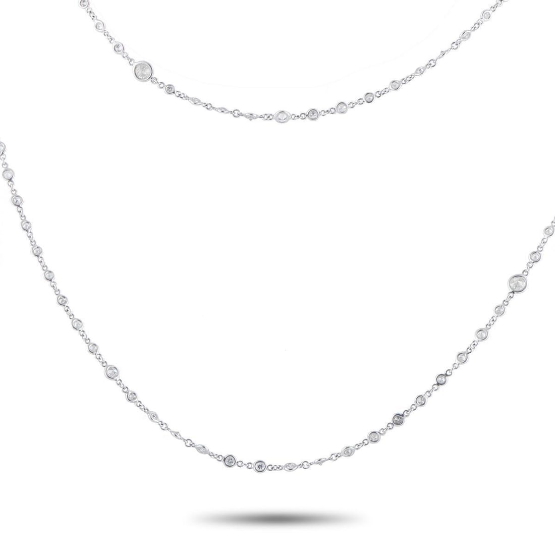 PLATINUM 9.47CT DIAMOND NECKLACE (1 of 3)