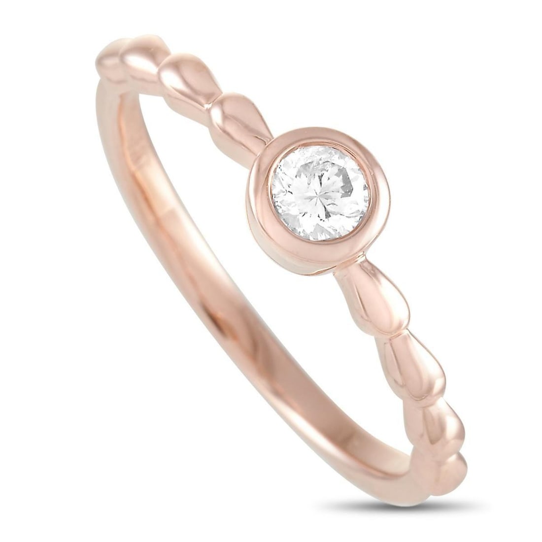 14K ROSE GOLD 0.25CT DIAMOND RING (1 of 4)