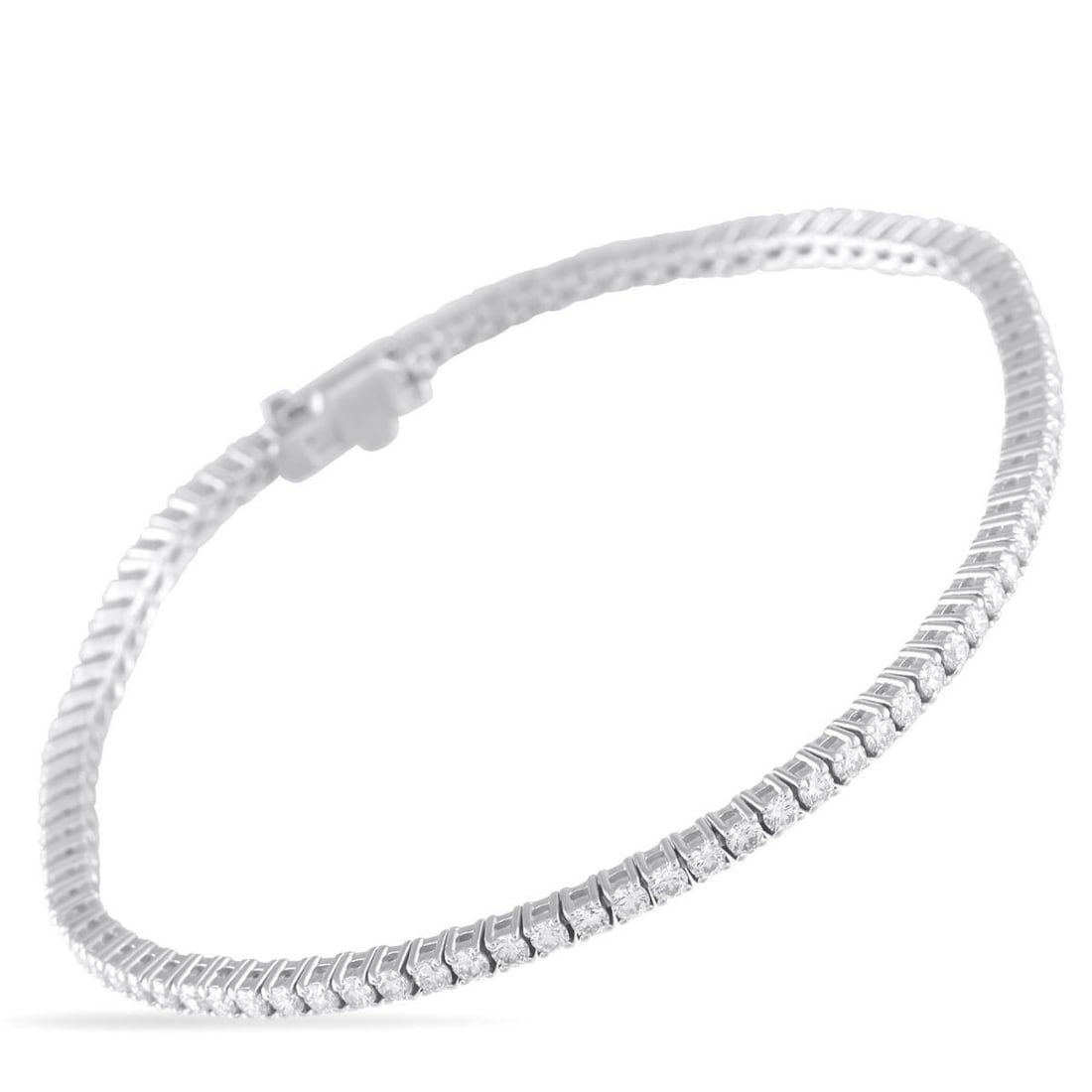 18K WHITE GOLD 2.65CT DIAMOND TENNIS BRACELET (1 of 3)