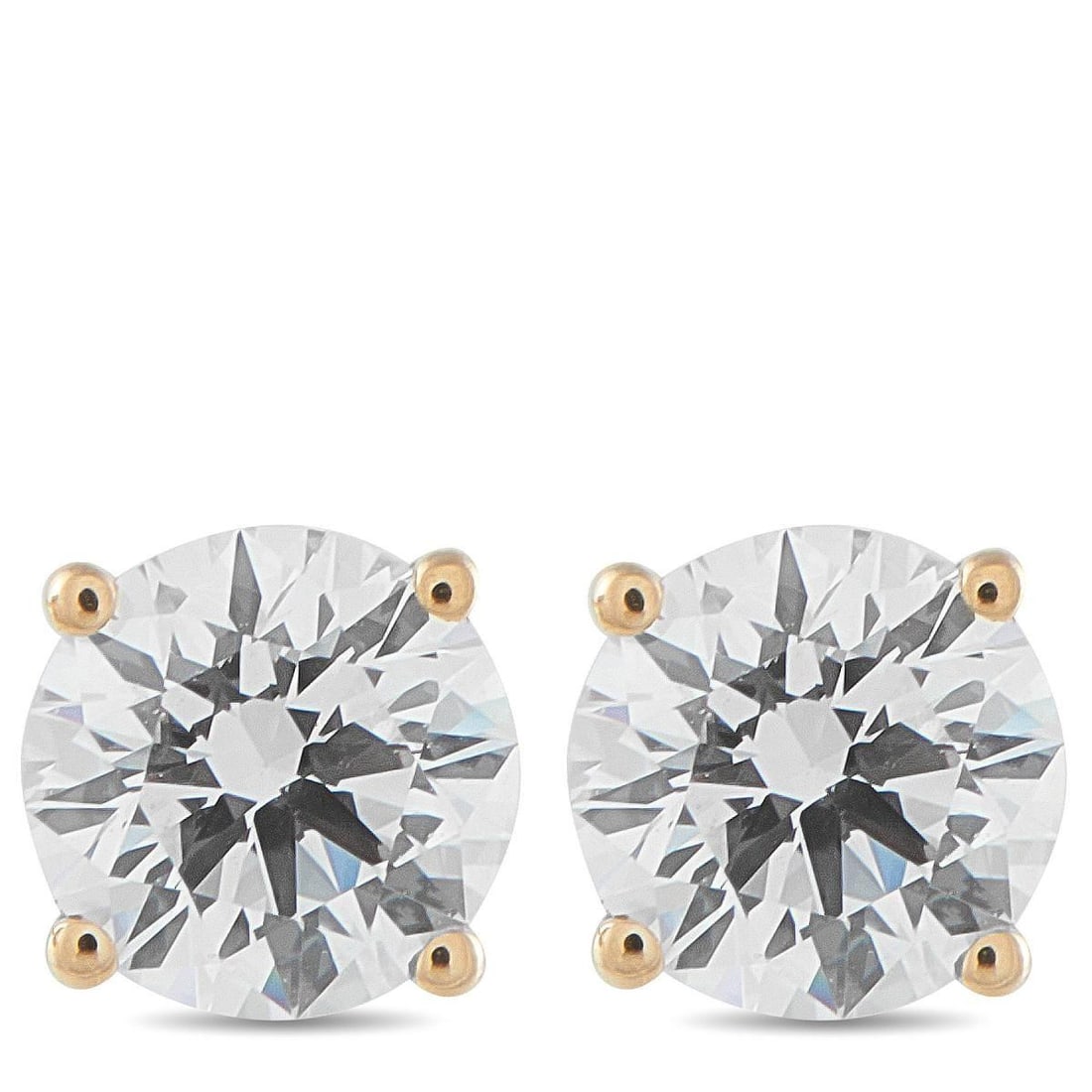 14K YELLOW GOLD 1.0CT LAB-GROWN DIAMOND STUD EARRINGS (1 of 4)