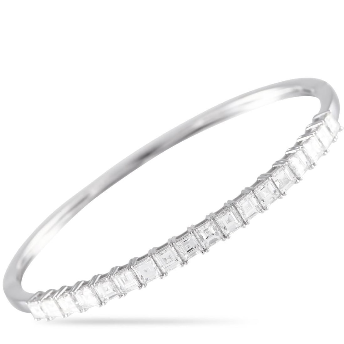 18K WHITE GOLD 4.0CT DIAMOND BRACELET (1 of 3)