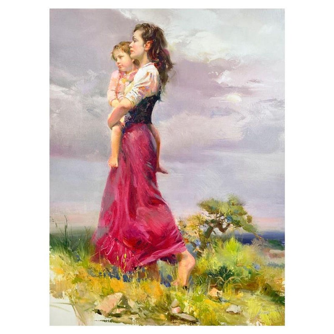 Pino (1939-2010), "Long Way Home" Limited Edition on Canvas, Numbered and Hand Signed with: Long Way Home is a limited edition giclee on canvas by Pino (1939-2010), numbered and hand signed by the artist. Includes Certificate of Authenticity. Measures approx. 40" x 30" (image). Reference#: 9