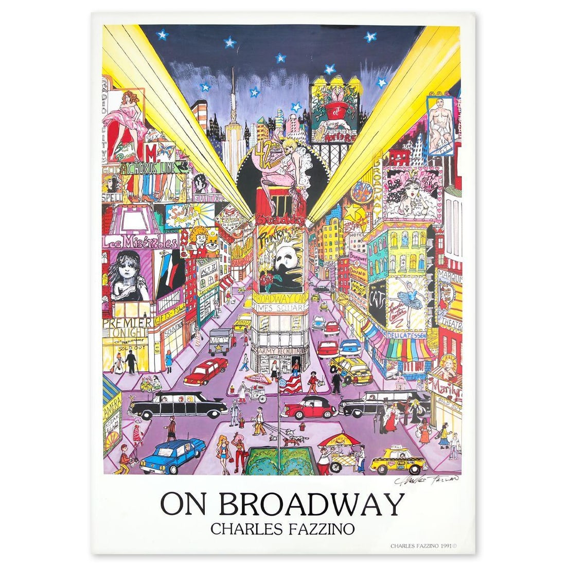 Charles Fazzino- Poster "On Broadway" (1 of 2)