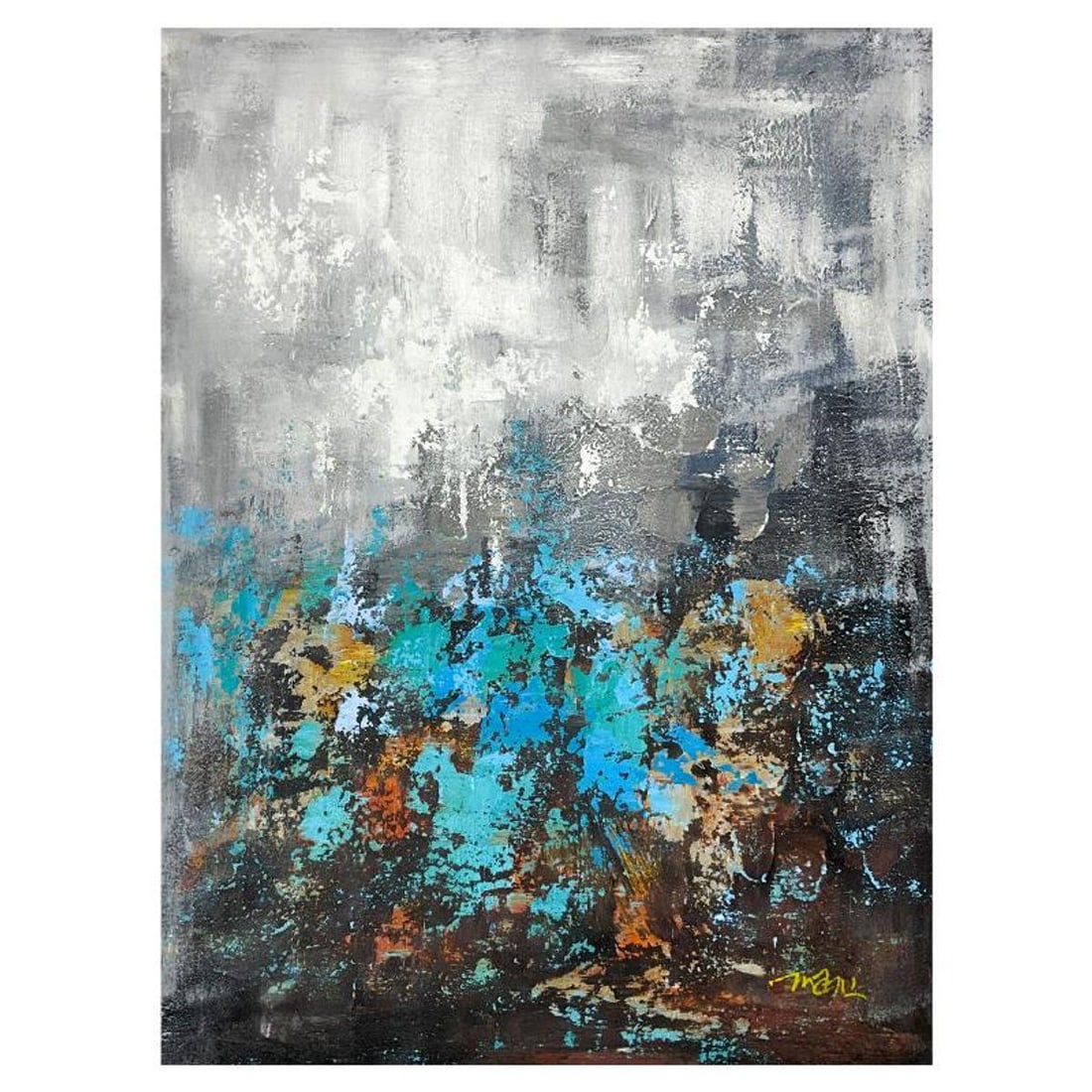 Mani, Original Acrylic Painting on Canvas (30" x 40"), Hand Signed with Letter of Authenticity (1 of 2)