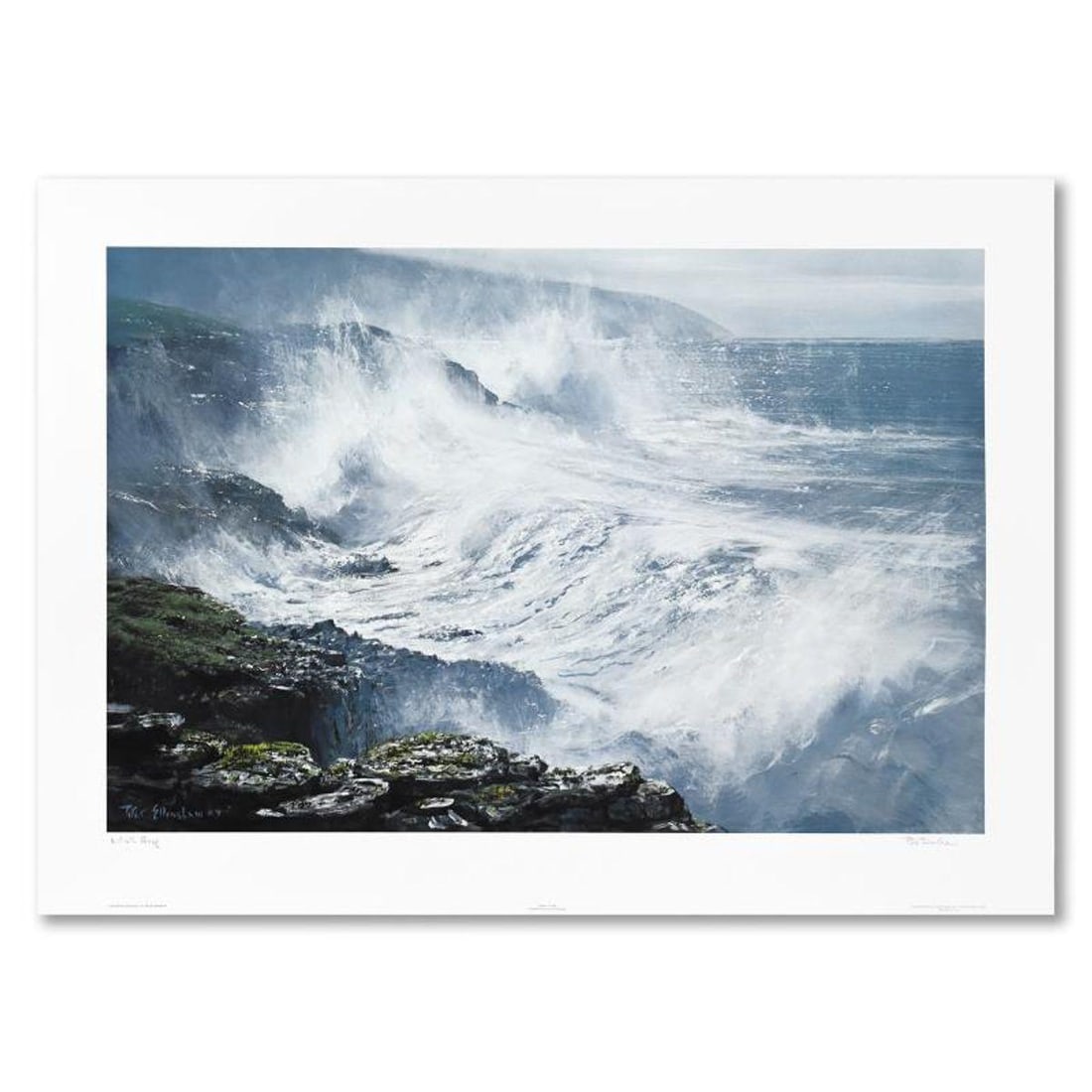 Peter Ellenshaw (1913-2007), "Spring Storm - Ireland" Limited Edition Lithograph, Numbered and Hand: Spring Storm - Ireland is a limited edition lithograph on paper by Peter Ellenshaw (1913-2007), numbered and hand signed by the artist. Includes Letter of Authenticity. Measures approx. 35.5" x 24.5"