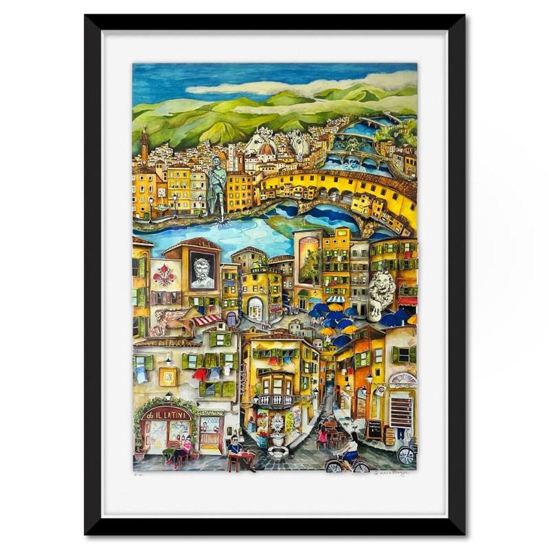 Linnea Pergola, "Florence" Framed 3D Limited Edition from an EA Edition, Hand Signed with Letter of (1 of 2)