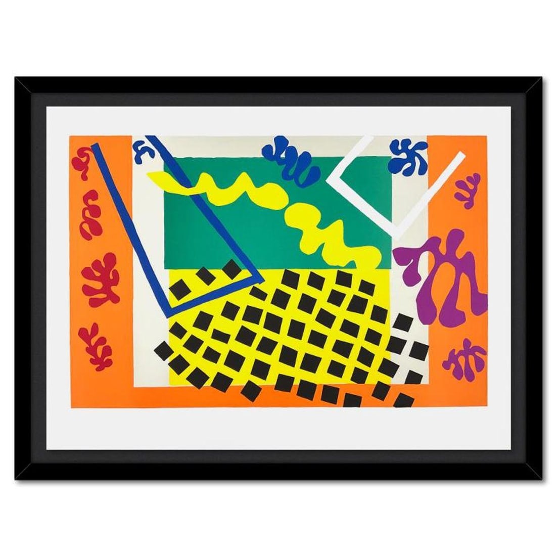 Henri Matisse 1869-1954 (After), "Les Codomas" Framed Limited Edition Lithograph with Certificate of (1 of 2)
