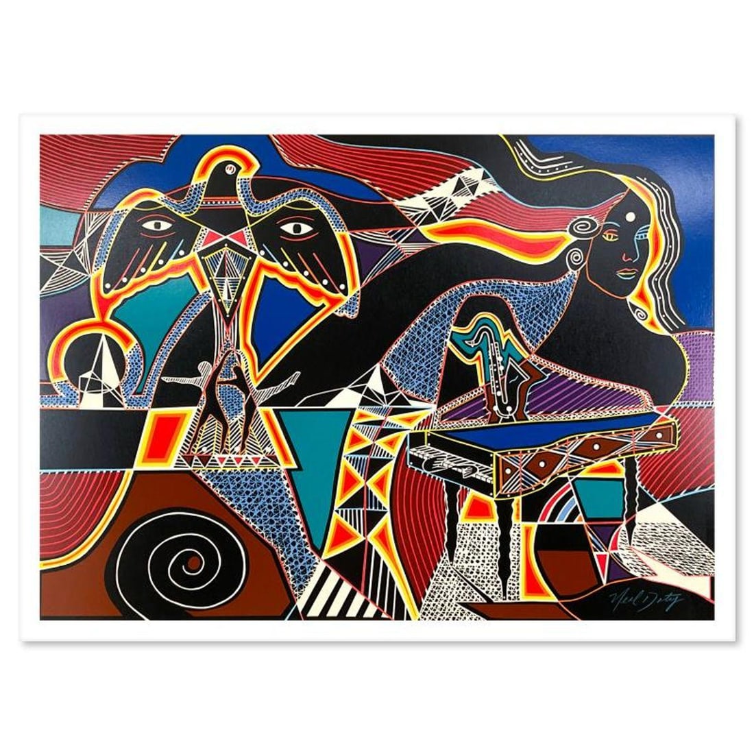 Neal Doty (1941-2016), Limited Edition Serigraph, AP Numbered 22/30 and Hand Signed with Letter of: This is a limited edition serigraph on paper by Neal Doty (1941-2016), AP numbered 22/30 and hand signed by the artist. Includes Letter of Authenticity. Measures approx. 40" x 30" (border), 34.5" x