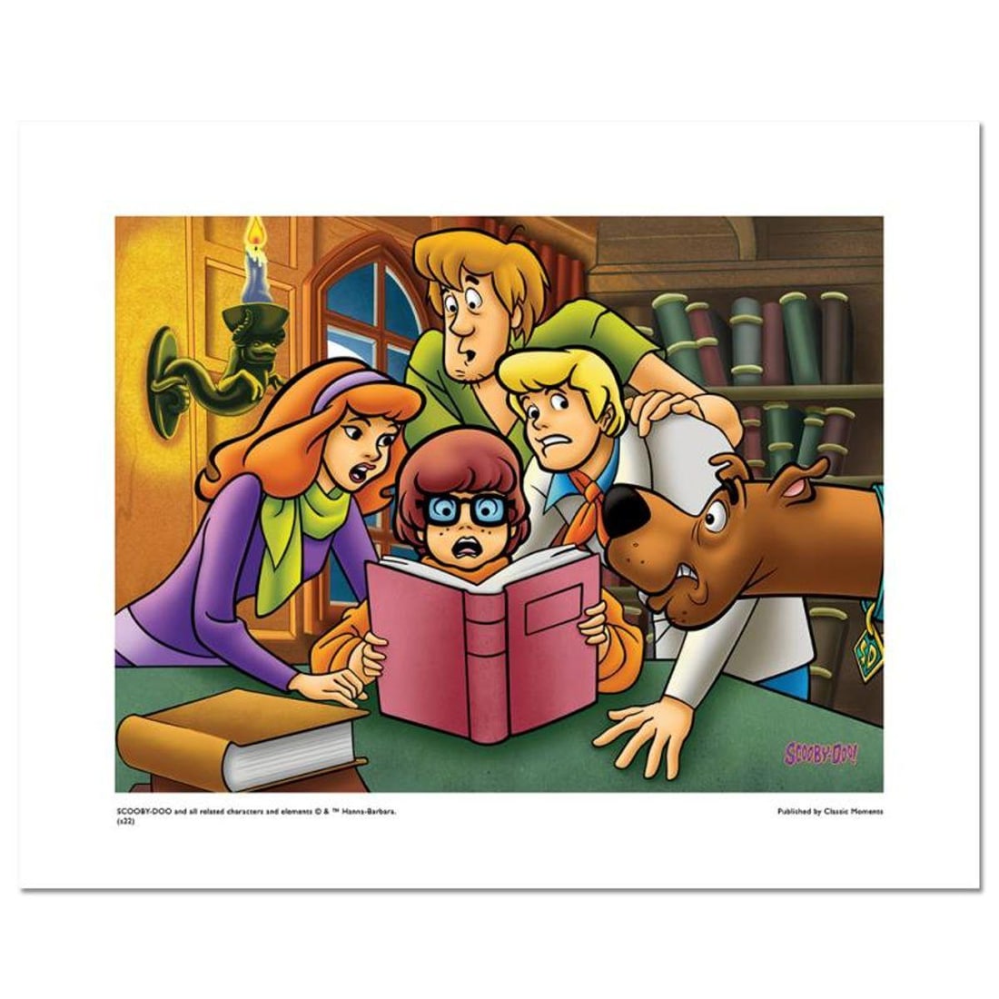 History Lesson Numbered Limited Edition Giclee from Hanna-Barbera with Certificate of Authenticity.: History Lesson is a limited edition giclee on paper from Hanna-Barbera featuring iconic Scooby Doo characters. It comes numbered, with hologram seal, and a Certificate of Authenticity! Measures