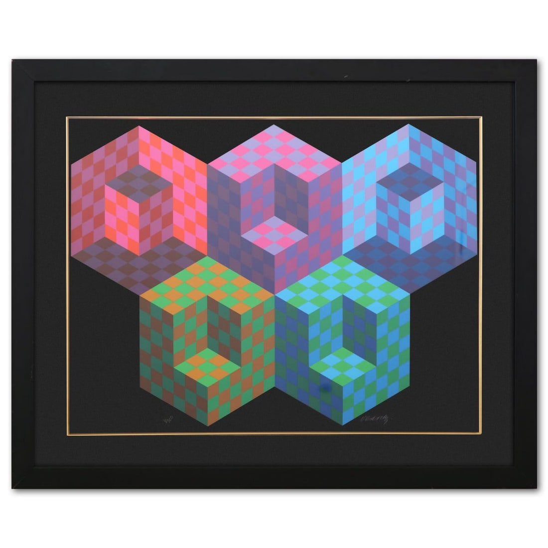 Victor Vasarely- Limited Edition Serigraph "1998 Olympics" (1 of 3)