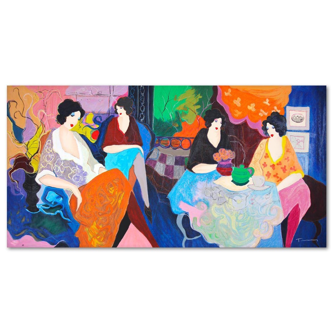 Itzchak Tarkay- Serigraph "Reunion ll" (1 of 3)