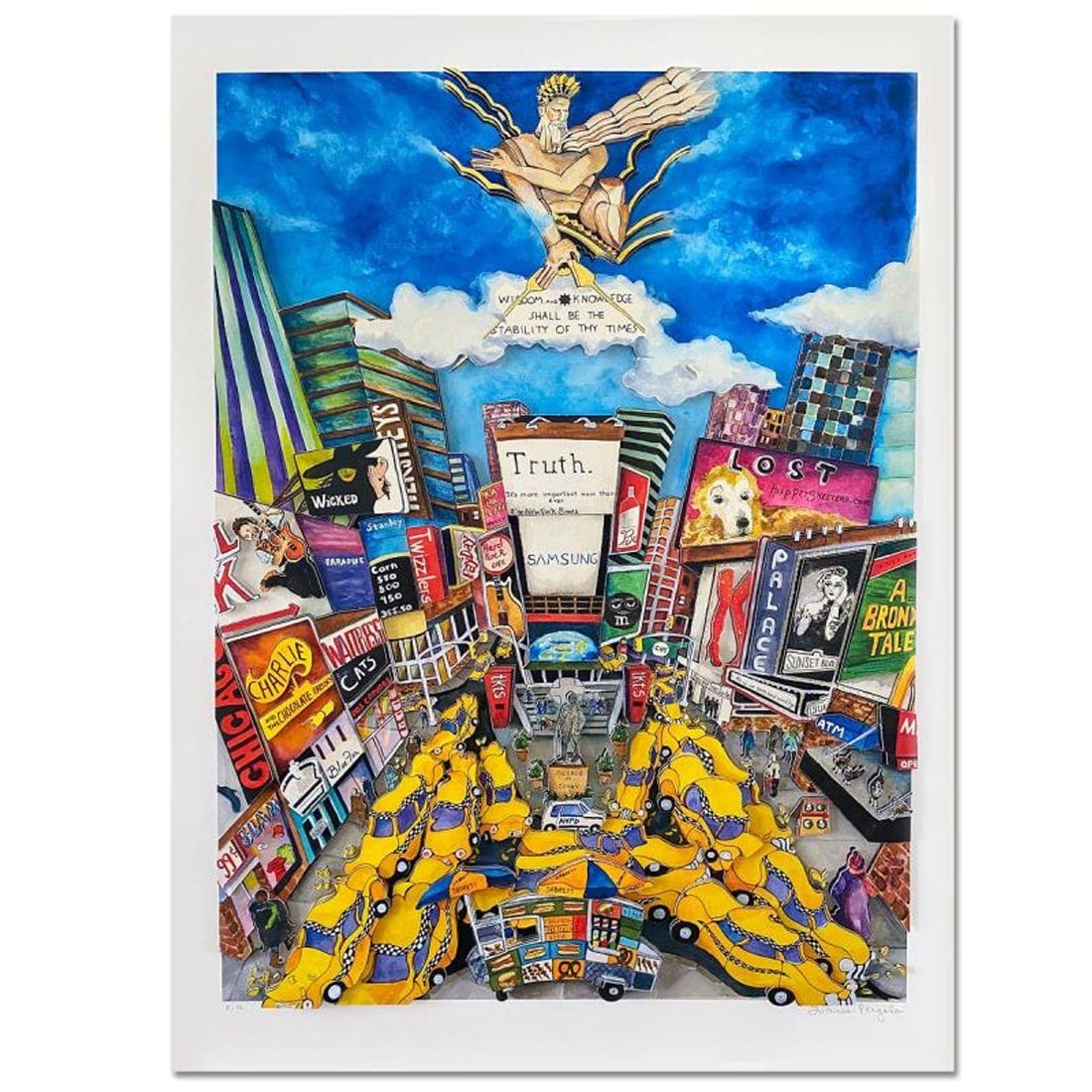 Linnea Pergola, "Truth" 3D Limited Edition, Hand Signed with Letter of Authenticity. (1 of 2)