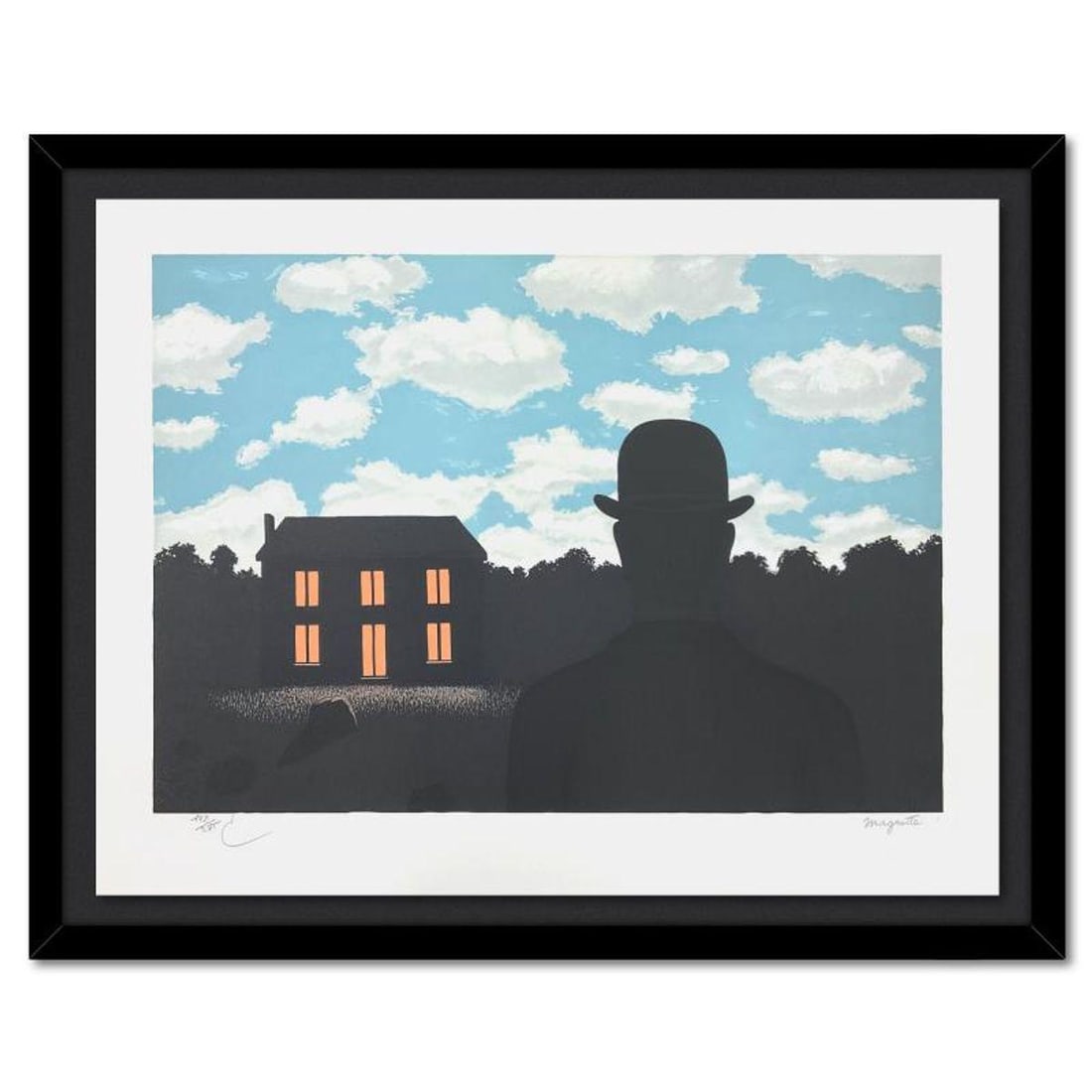 Rene Magritte 1898-1967 (After), "L'Empire des Lumieres (The Empire of Light)" Framed Limited (1 of 3)