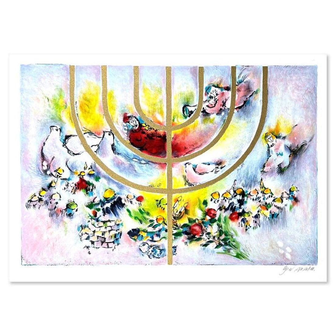 Ben Avram, Hand Signed, Numbered Limited Edition with Letter of Authenticity.: This is a limited edition on paper by Ben Avram. The piece comes hand signed by the artist, numbered, and with a letter of authenticity. Measures approximately 14" x 21". Reference#: 89777.