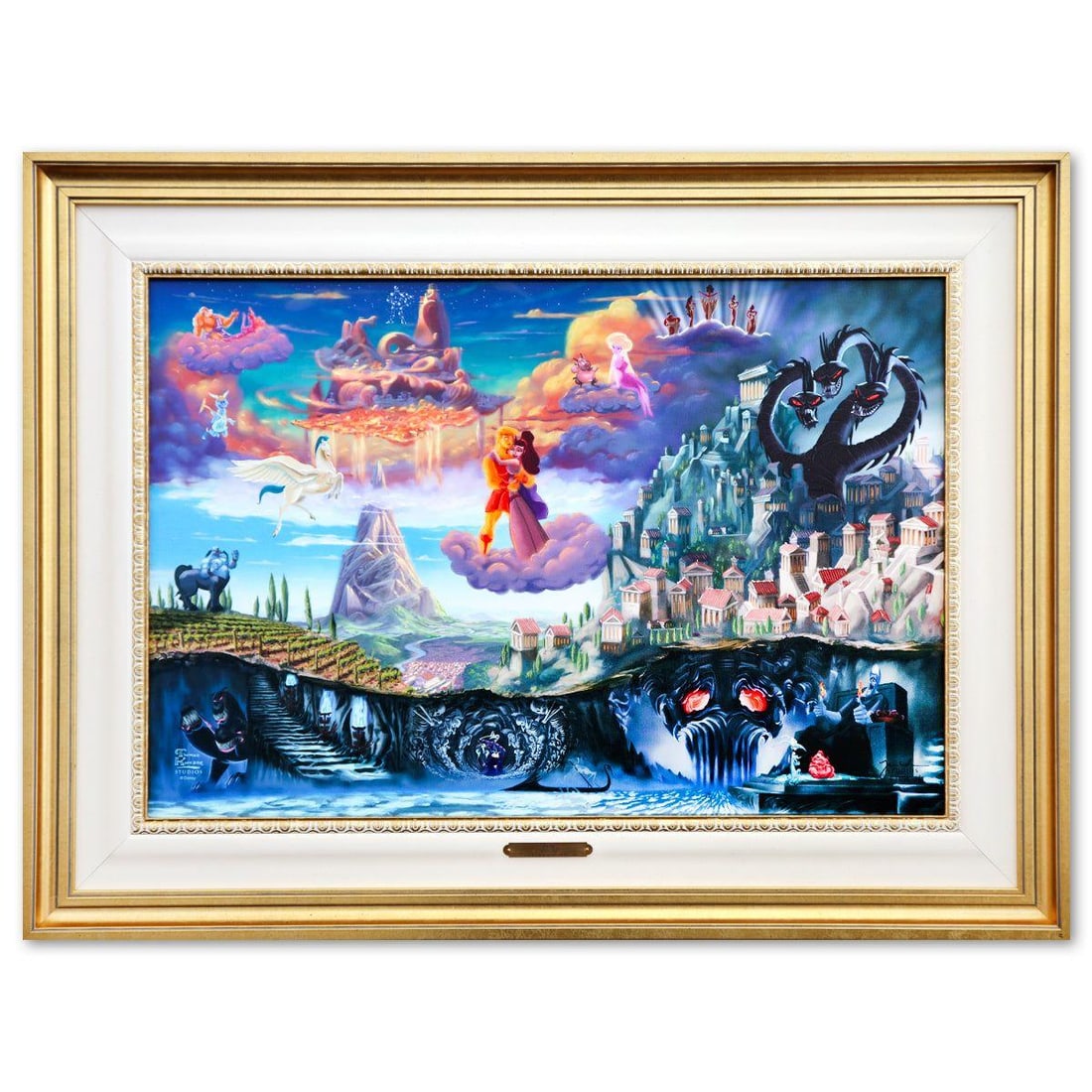 Thomas Kinkade- Hand Embellished Giclee on Canvas "Hercules" (1 of 6)