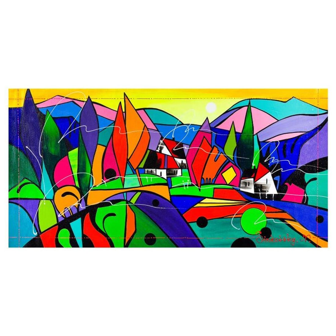 Natalia Sinkovsky, Original Acrylic Painting on Canvas, Hand Signed with Letter of Authenticity. (1 of 2)