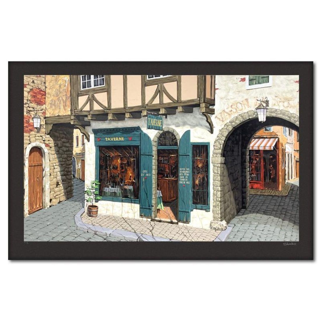 Viktor Shvaiko, "Soaring Mood (Black)" Limited Edition Printer's Proof Serigraph (27" x 45"), (1 of 2)