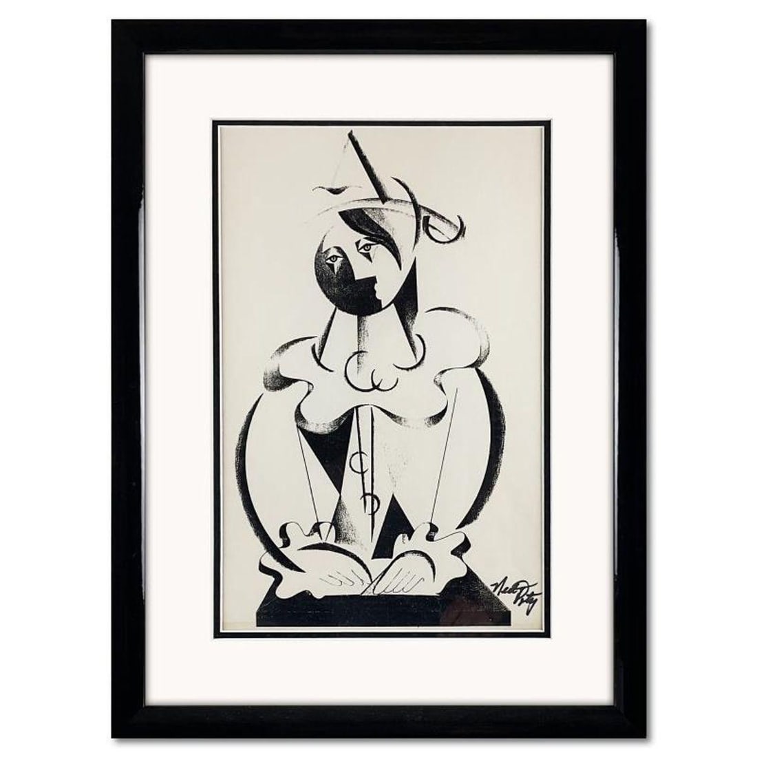Neal Doty (1941-2016), "Picasso Man" Framed Hand Signed Print with Letter of Authenticity. (1 of 2)