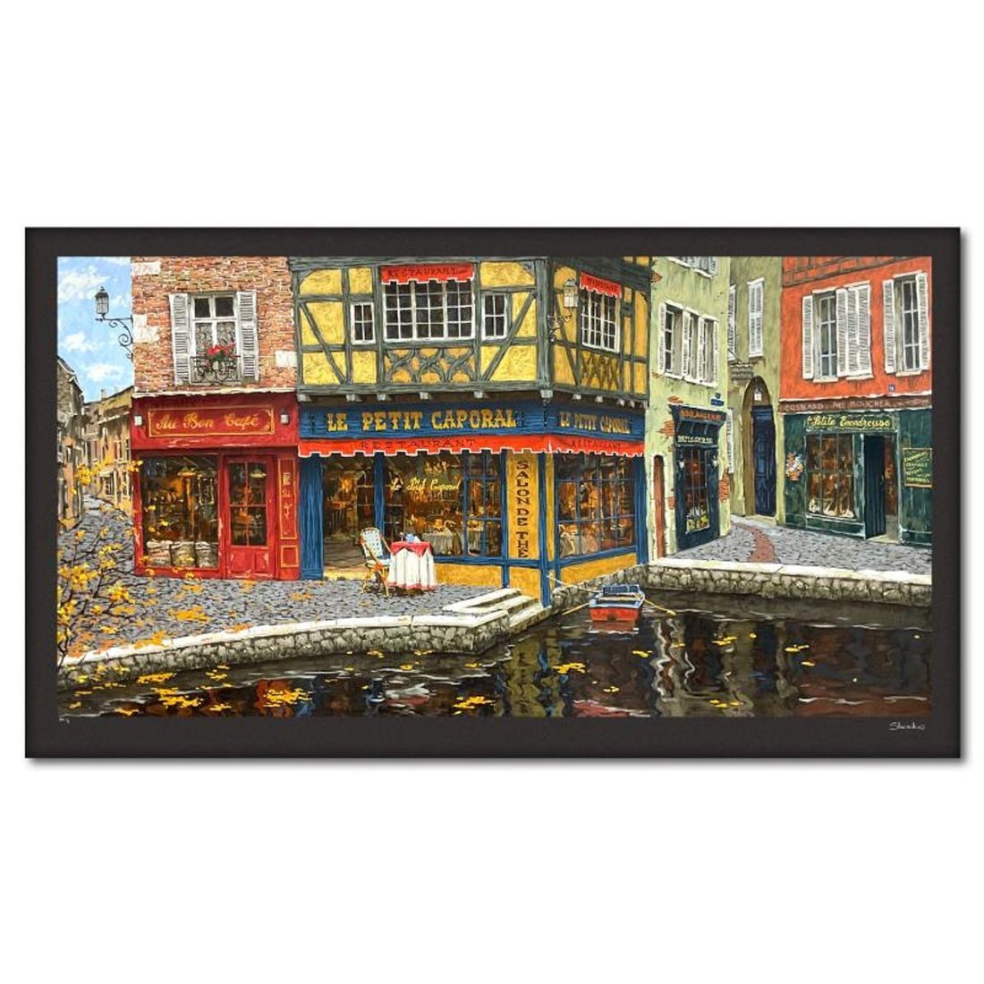 Viktor Shvaiko, "Last Leaves (Black)" Limited Edition Printer's Proof Serigraph (29" x 54"), (1 of 2)