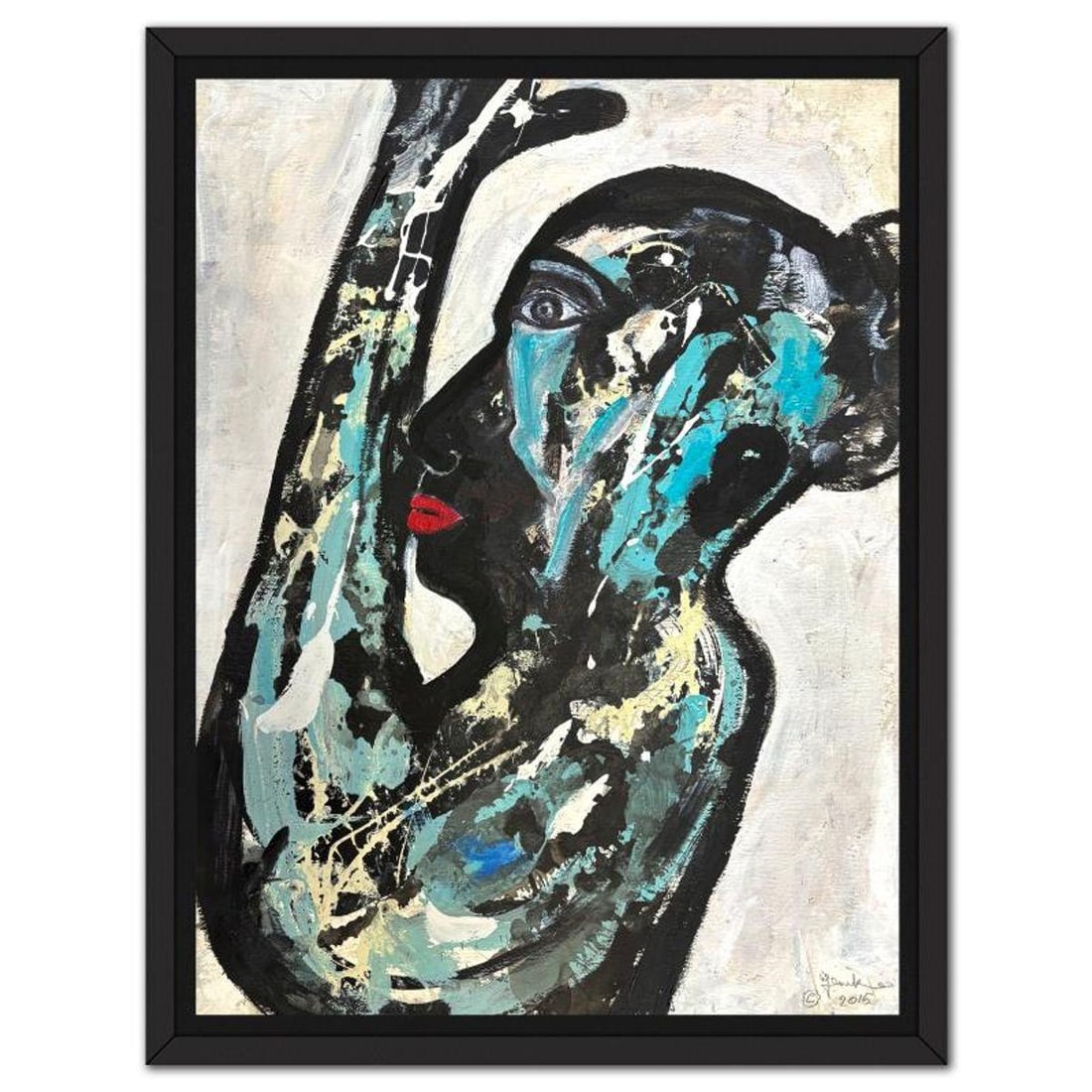 Jenik Cook, Framed Hand Signed Original Painting with Letter of Authenticity.: This is an original acrylic painting on paper by Jenik Cook. Hand signed by the artist, it includes Letter of Authenticity. This piece comes from the artist's personal collection. Measures