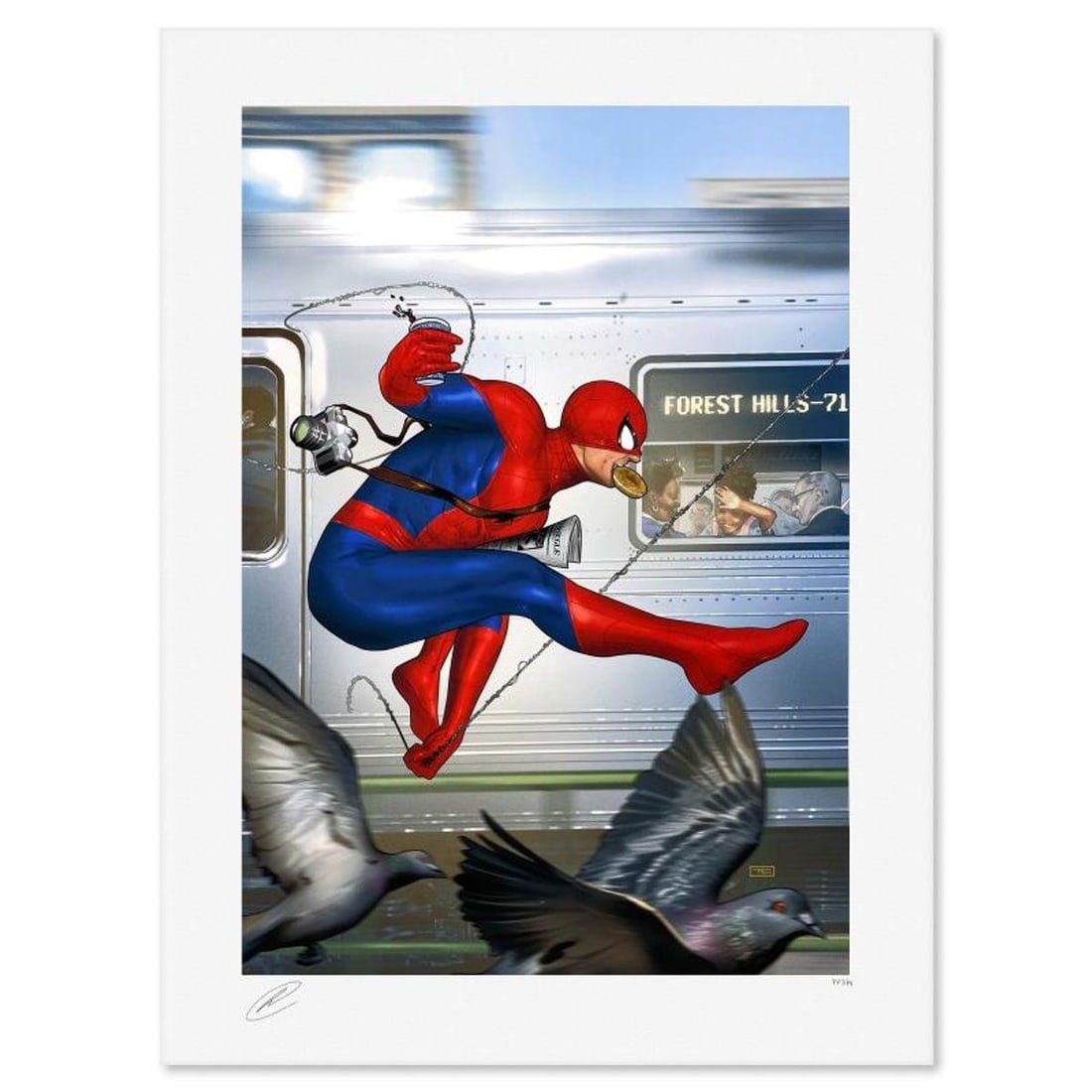 DC Comics & Taurin Clarke, "The Amazing Spider-Man" Limited Edition, PP Numbered 3/4 and Signed with: "The Amazing Spider-Man" is a limited edition giclee on paper from DC Comics and Taurin Clarke, PP numbered 3/4 and bearing the authorized signature of the artist. Includes Letter of Authenticity.