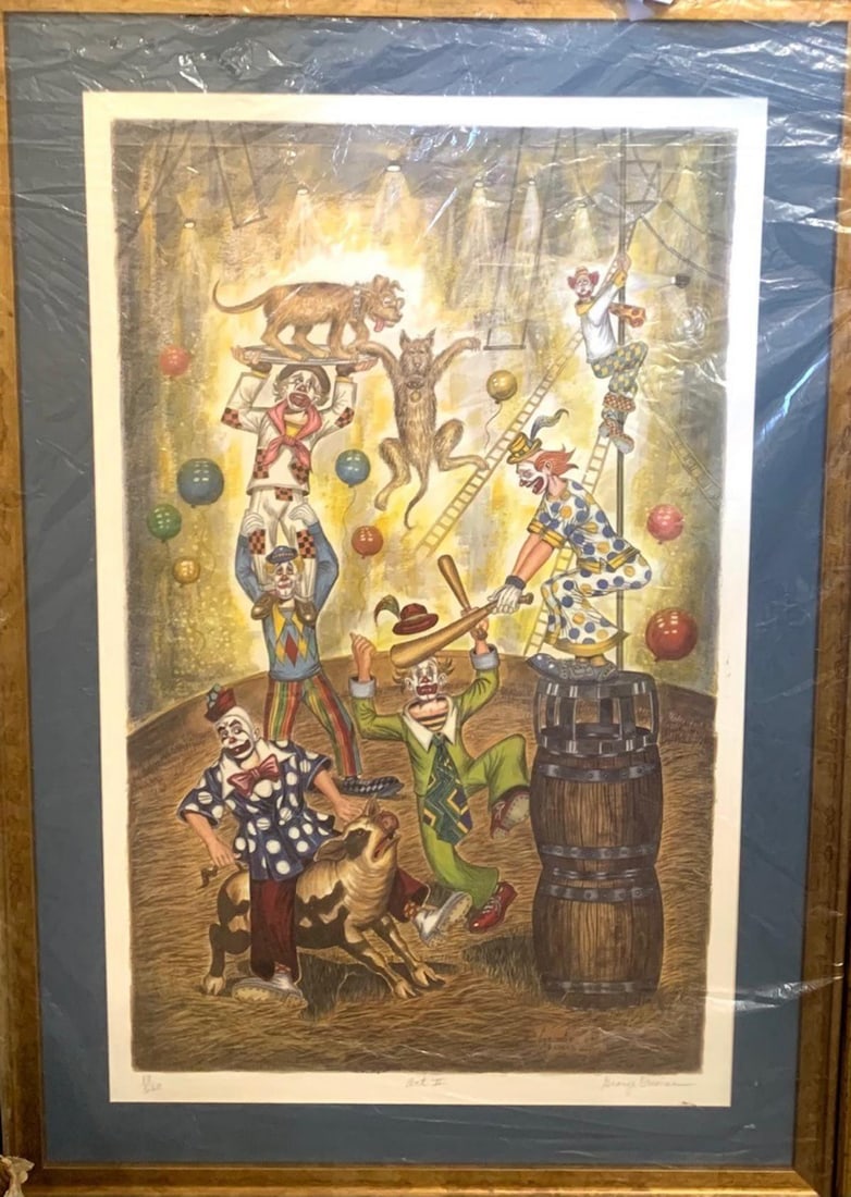 George Crionas- Lithograph: Artist: George Crionas. Medium: Lithograph. Measures approx. 30" x 40" (framed). Signature: Signed and numbered. Reference#: 55346.