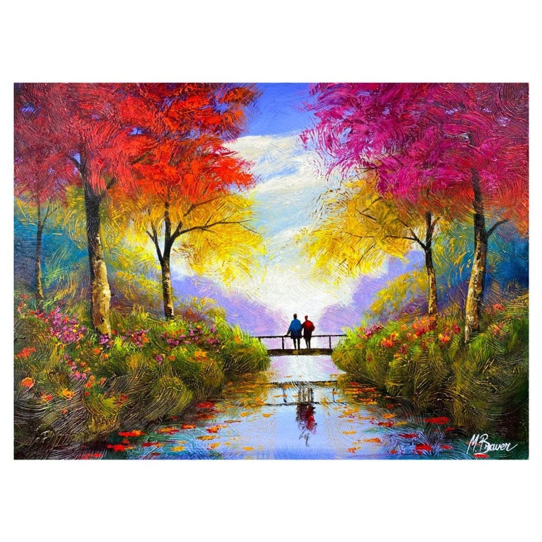 Mark Braver, Original Acrylic Painting on Canvas, Hand Signed with Letter of Authenticity.: This is an original acrylic painting on canvas by Mark Braver, hand signed by the artist. Includes Letter of Authenticity. Measures approx. 18" x 24" (image).