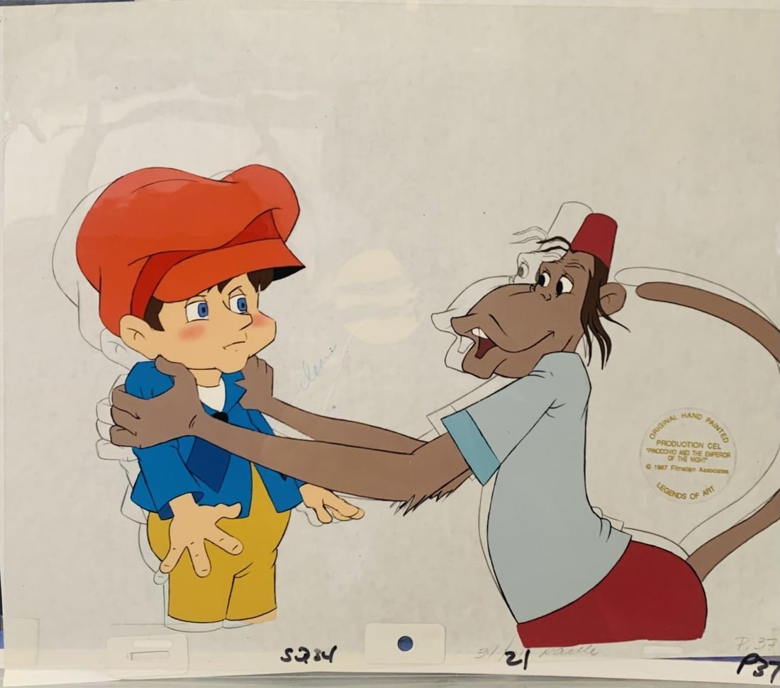 Animation- Hand painted Sericel: Artist: Animation. Medium: Hand painted Sericel. Size: 9" x 12".