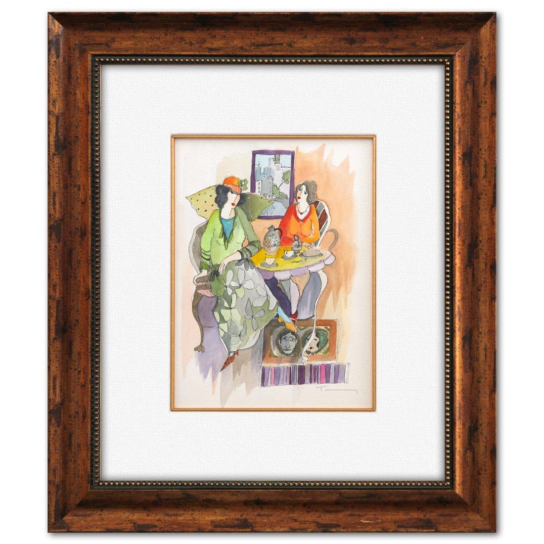 Itzchak Tarkay- "Tea Time" (1 of 2)