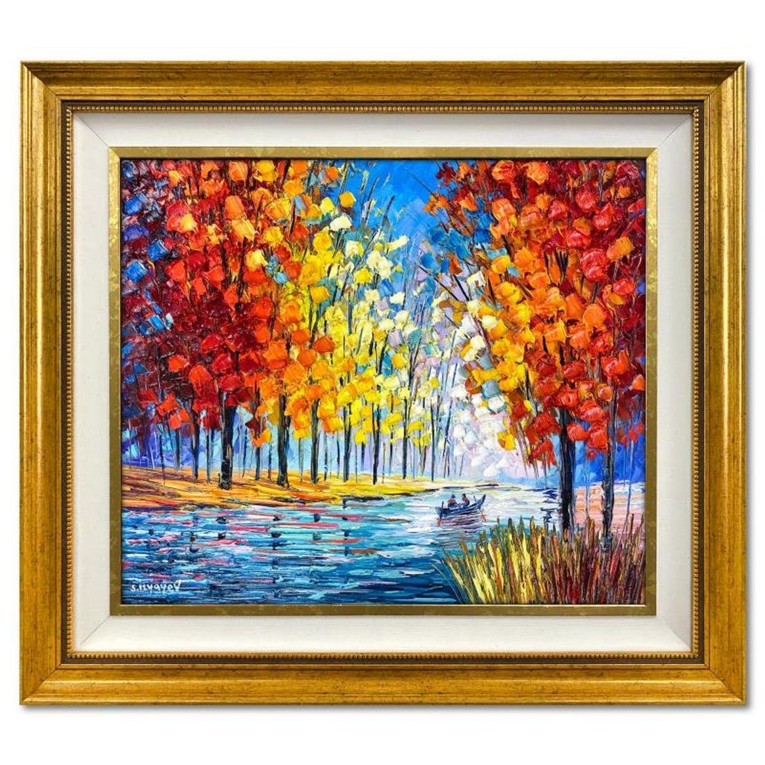 Slava Ilyayev, Framed Original Oil Painting on Canvas, Hand Signed with Letter of Authenticity.: This is an original oil painting on canvas by Slava Ilyayev, hand signed by the artist. This piece comes custom framed. Includes Letter of Authenticity. Measures approx. 26.5" x 30.5" (frame), 19.5" x