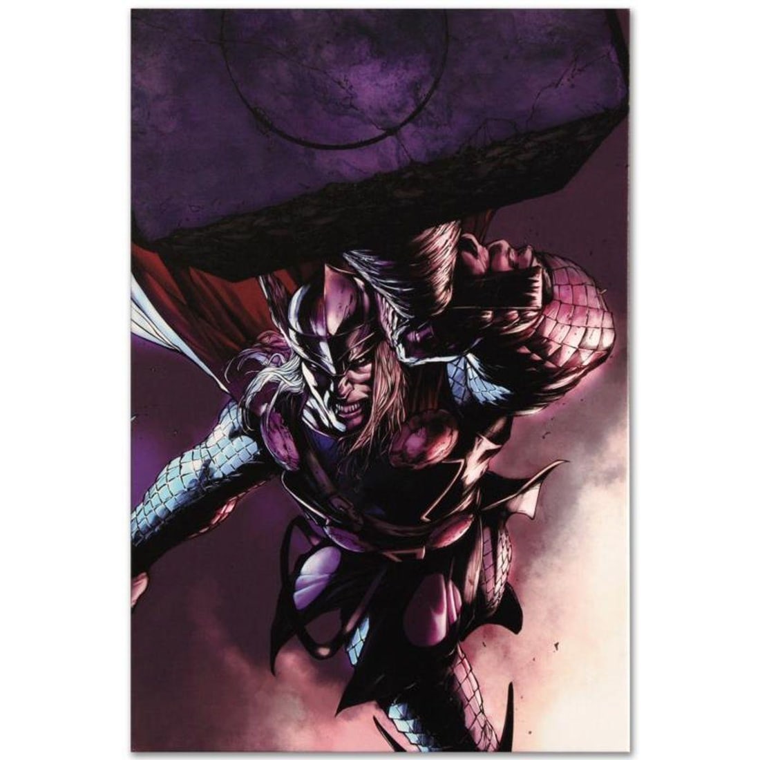 Marvel Comics "Thor #7" Numbered Limited Edition Giclee on Canvas by Marko Djurdjevic with COA. (1 of 1)