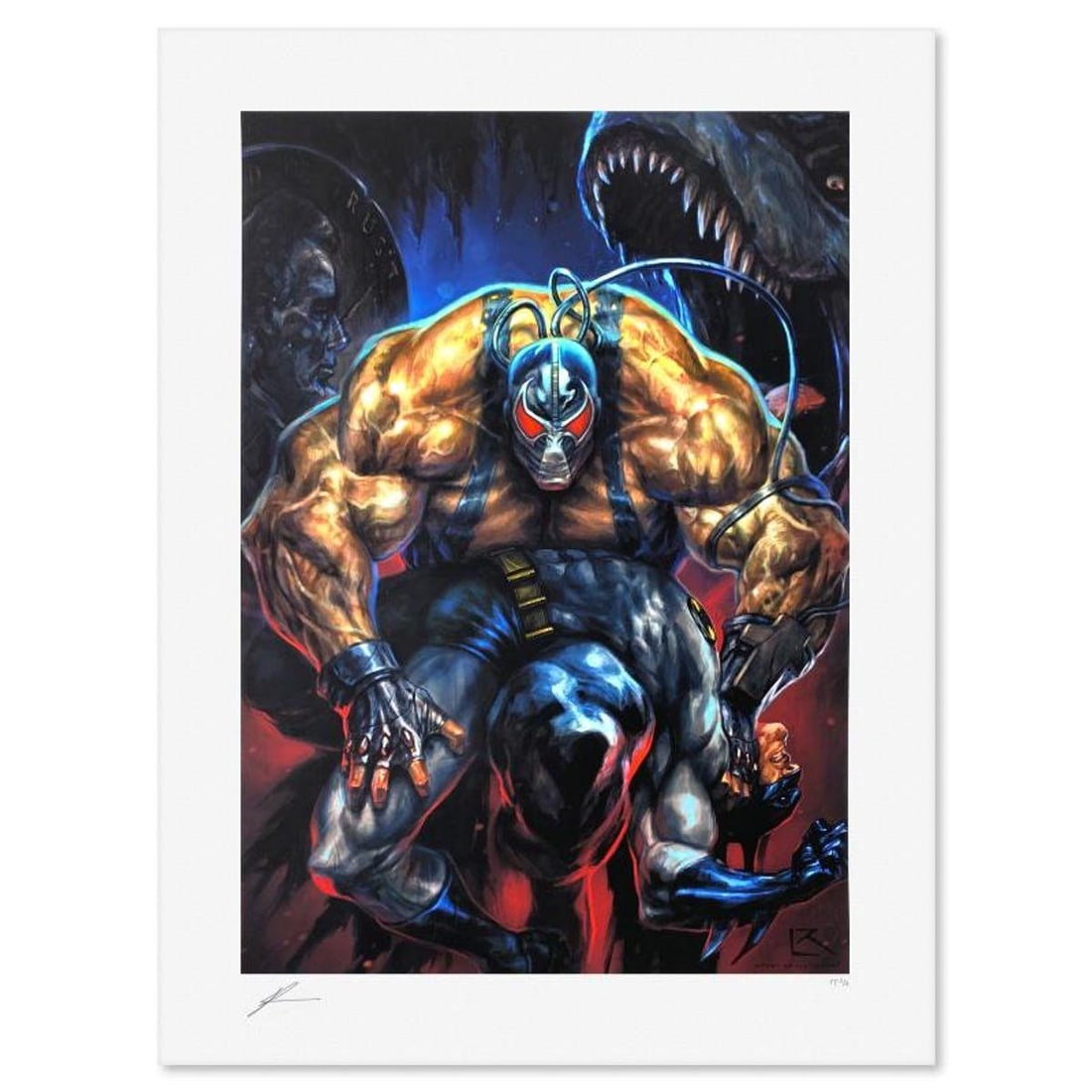 DC Comics & Richard Luong, "Bane: The Man Who Broke the Bat" Limited Edition, PP Numbered 3/4 and (1 of 2)
