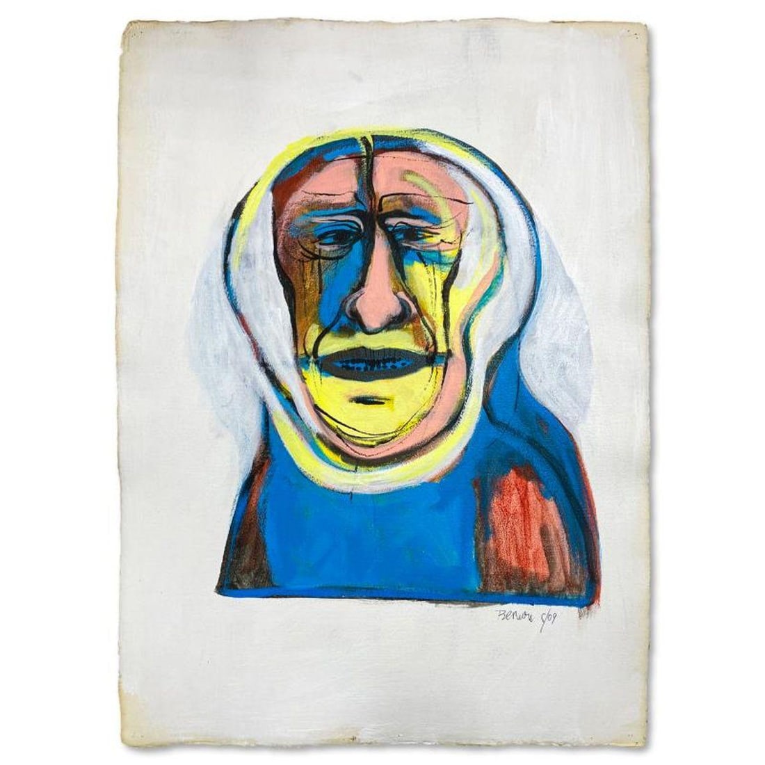 Milton Berwin (1925-2023), Original Painting (30" x 22"), Hand Signed with Letter of Authenticity. (1 of 2)