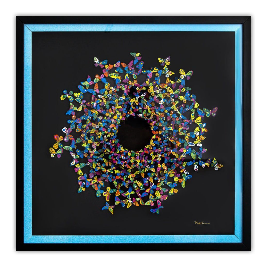 Patricia Govezensky- 3D Multilayered Woodcut "Sunlight": Artist: Patricia Govezensky. Medium: 3D Multilayered Woodcut. Title: Sunlight. Size: 18" x 18". Measures approx. 22.5" x 22.5" (framed). Signature: Hand Signed and numbered by the artist. Certificate