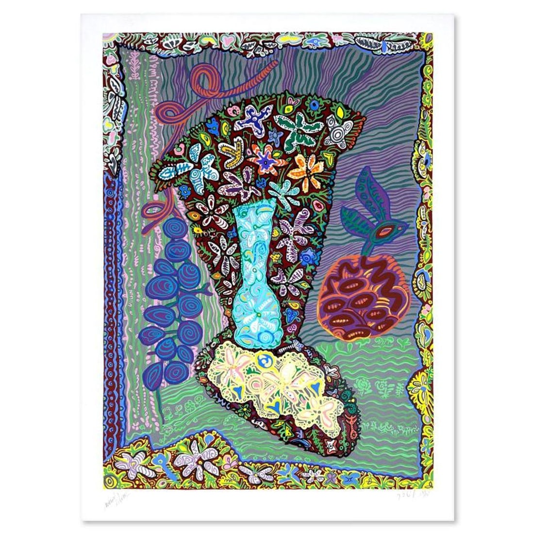 Mania Litvak, Hand Signed, Numbered Limited Edition with Letter of Authenticity.: This is a limited edition on paper by Mania Litvak. The piece comes hand signed by the artist, numbered, and with a letter of authenticity. Measures approximately 26.5" x 19.5". Reference#: 91466.