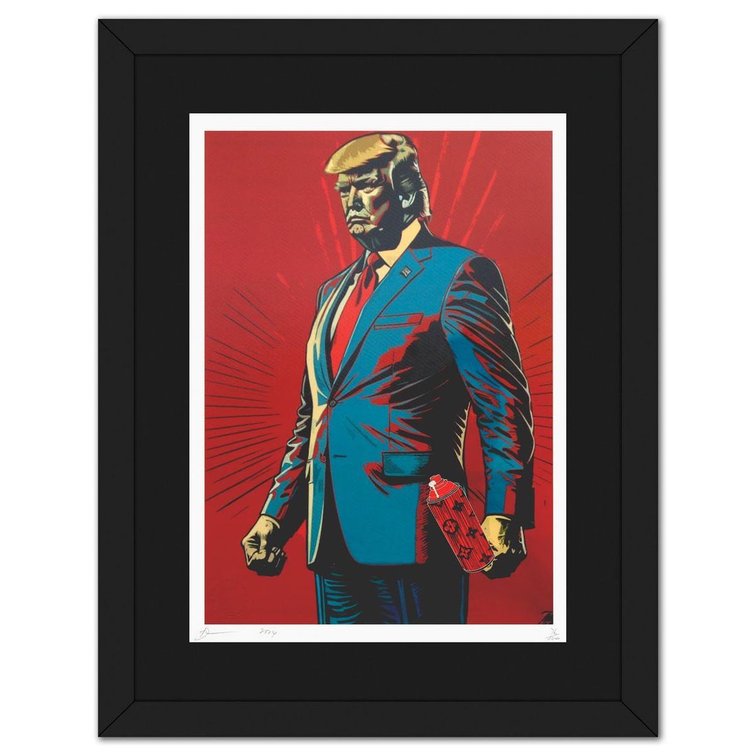 Death NYC- Fine art Print: Artist: Death NYC. Medium: Fine art Print. Size: 18" x 12". Measures approx. 24" x 19" (framed). Signature: Hand signed and numbered. Certificate of Authenticity: Is included. Reference#: 49217.