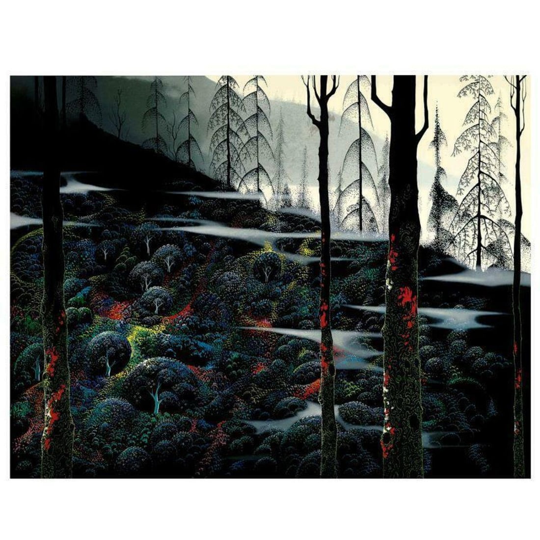 Eyvind Earle (1916-2000), "Dawns First Light" Limited Edition Serigraph on Paper; Numbered & Hand (1 of 2)