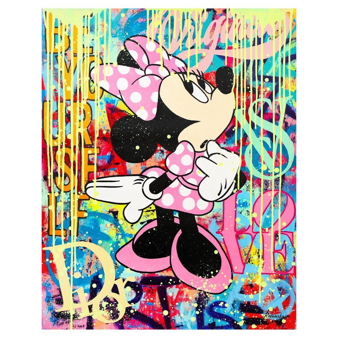 Nastya Rovenskaya- Original Oil on Canvas "Soft Power" (1 of 2)