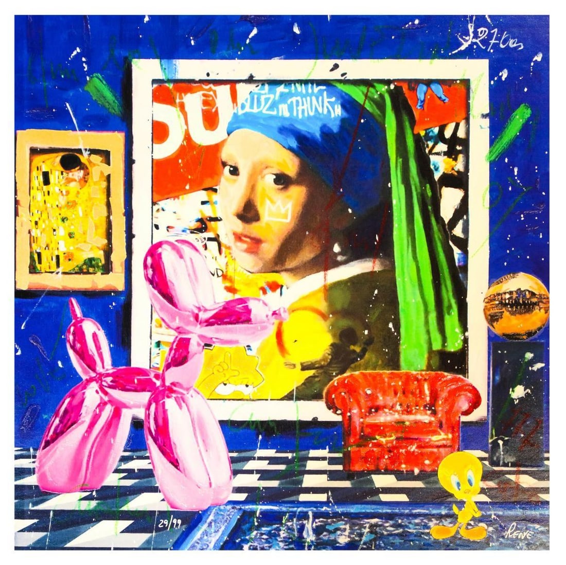 Rene- Silkscreen serigraph "Don't worry is not a cat" (1 of 1)